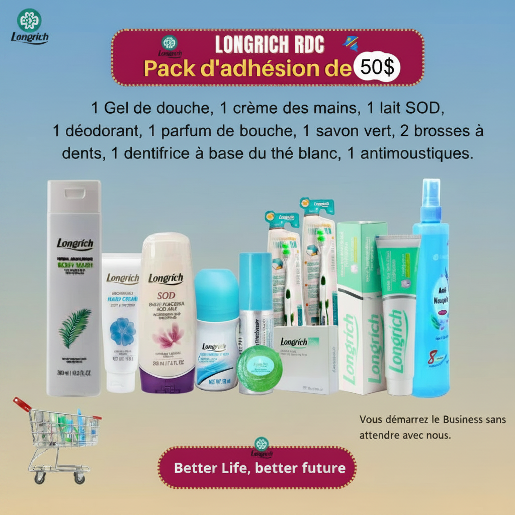 Pack d'Adhésion Longrich- PACK COMBO