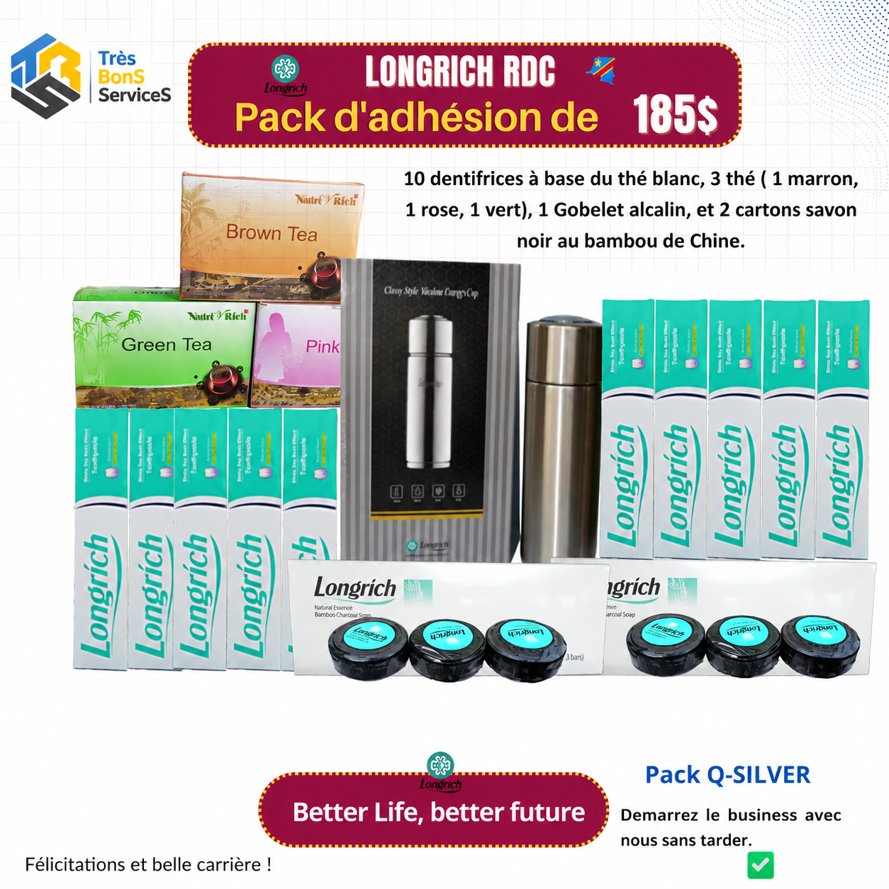 Pack d'Adhésion Longrich- PACK SLIVER